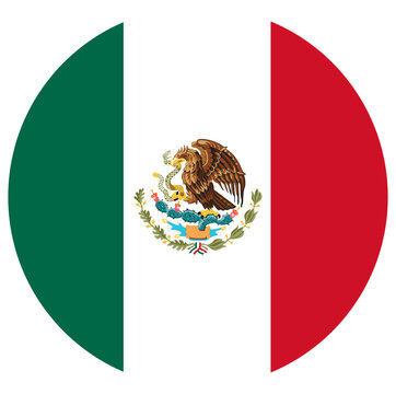 button Mexico flag icon vector illustration sign 