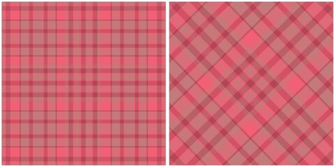 Vibrant Pink and Red Plaid Patterns Collection