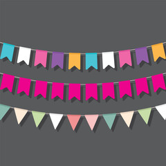 Fototapeta premium Birthday Celebration Elements – Balloons, Confetti, 