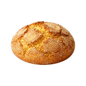 Brazilian corn bread broa de milho isolated on transparent background