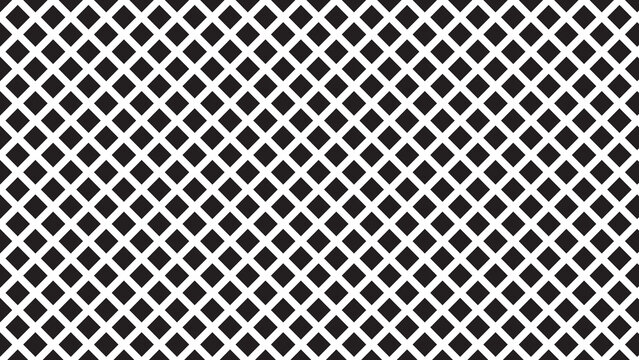Black diamond pattern on a white background, creating a classic and elegant geometric texture for design applications.