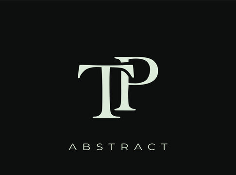 Elegant TP Monogram Logo Design. Perfect for branding, stationery, luxury goods, corporate identity and logo design
