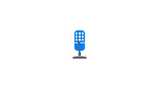 Microphone Icon Animated