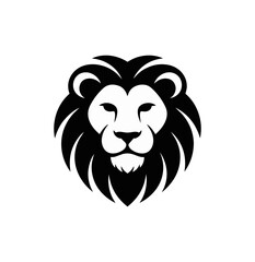 Obraz premium Lion head silhouette design symbol for business branding