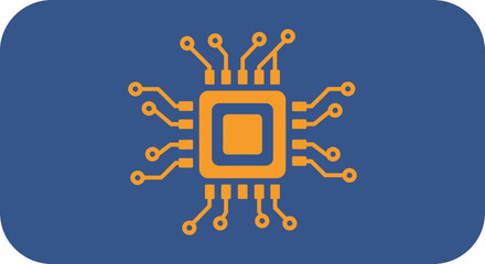 Microchip Processor Circuit Board Component.