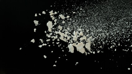 Baker Throwing Flour Around.