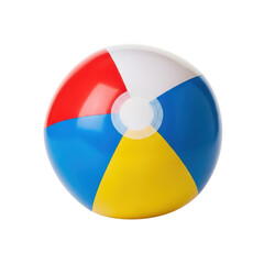 A colorful beach ball on a white background