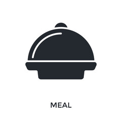 Fototapeta premium Meal Icon Glyph Style. Vector Illustration For Graphic Design