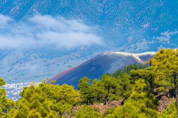 Obraz premium Cumbre Vieja, La Palma island, Spain, in early spring
