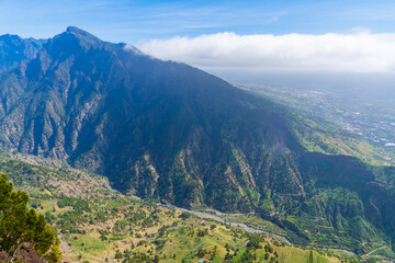 Fototapeta premium Beautiful landscape on la Palma island, Spain, in spring