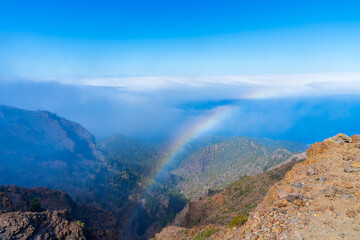 Fototapeta premium Beautiful landscape on la Palma island, Spain, in spring