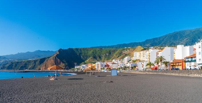 Beautiful coastline on La Palma island, Spain, in spring