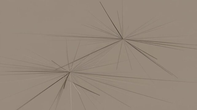 Abstract beige background with two starburst patterns made from converging lines