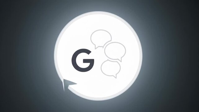 Glowing circular logo featuring a G and paw print emblem on dark background.