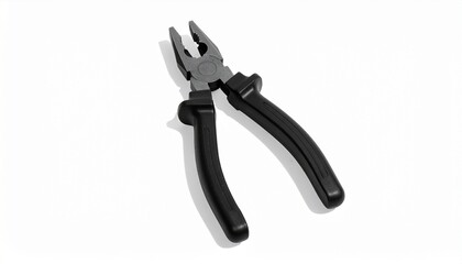 Obraz premium Title: Close-up of Professional Combination Pliers Hand Tool on White Background