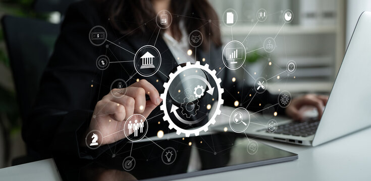 A business process automation and operations management system. A concept for integrating and automating core business functions for efficiency. Motif