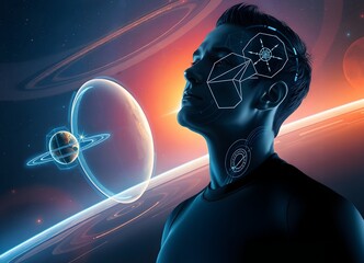 Fototapeta premium Cosmic Mind Integration