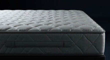 Fototapeta premium A plush, thick mattress provides ultimate comfort and deep rest for rejuvenating sleep and total body relaxation after a long day, bed, good rest, mattress