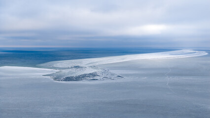 Hel Peninsula. Winter 2026. Drone footage.