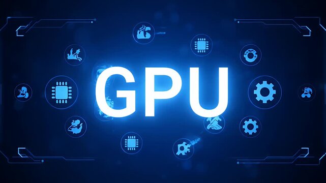GPU graphic processor unit for computing technology on a digital interface.