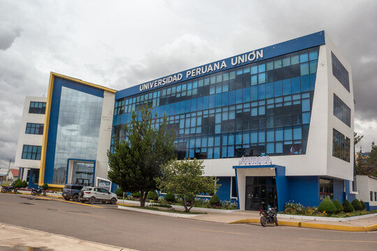 Main building of the Peruvian Union University Juliaca Campus, Chullunquiani - San Roman, Puno, Peru