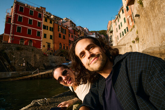 Family selfie at Cinque Terre