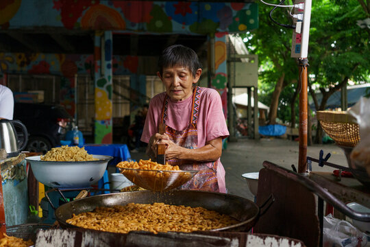 Street food snack vendor