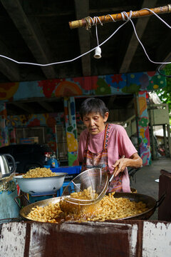 Street food snack vendor