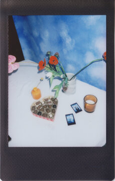 Valentines table instant photo
