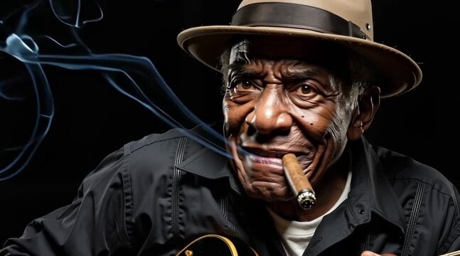 Man playing blues