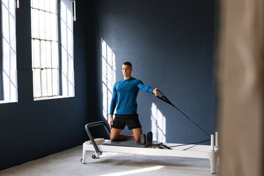 Young Athlete Doing Pilates