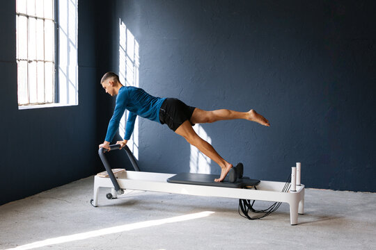 Young Athlete Doing Pilates