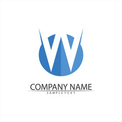 W Letter Logo Template