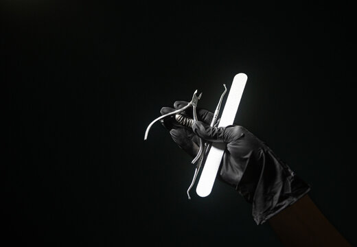 Manicurist's Tools Accessories In Hand