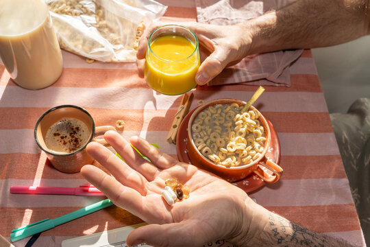 Breakfast and vitamins