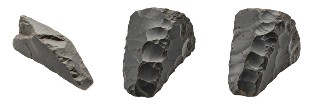 Stone wedge tool, prehistoric splitting and carving implement, Paleolithic and Neolithic lithic tool, early human woodworking and stone shaping tool, primitive stone chisel, archaeological artifact, a