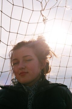 Sun-Kissed Rebellion: A Free Spirit in the Breeze