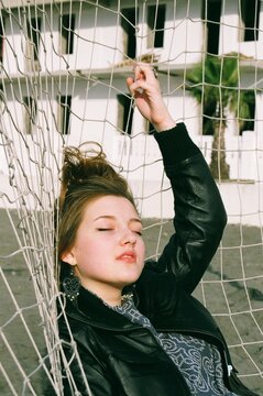 Sun-Kissed Rebellion: A Free Spirit in the Breeze