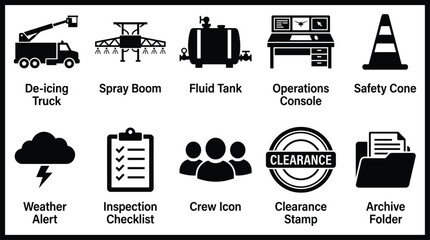 Industrial and safety icons © shammiCRATION