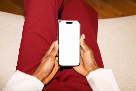 Hands Holding Smartphone for Mockup Design