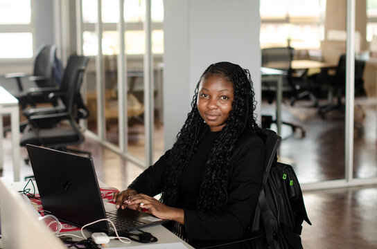candid businesswoman portrait