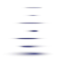 Abstract Blue Oval Shadow Set for Minimalist Product Presentation Mockups