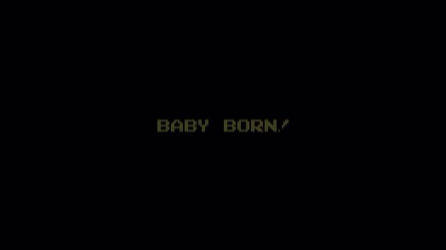 8 Bit Text Animation: BABY BORN Pixelated Glitch Retro Title Screen