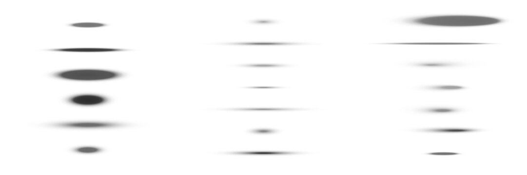 Realistic Oval Drop Shadows for Product Presentation and UI Design Elements