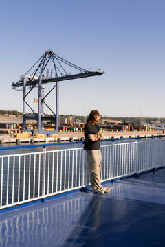 A man on the Ship's deck