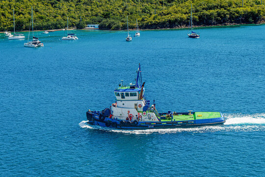 Tugboat in St. Thomas Harbor