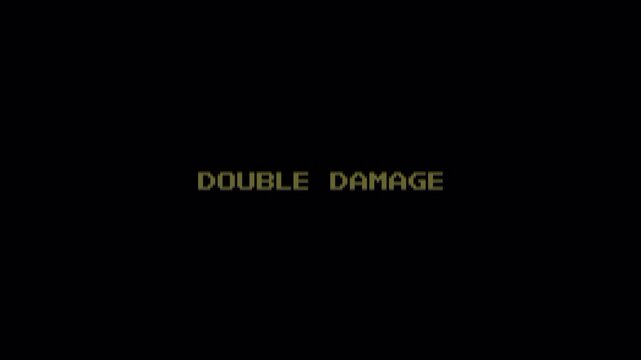 8 Bit Pixel Art Text Animation DOUBLE DAMAGE Retro Gaming Loop