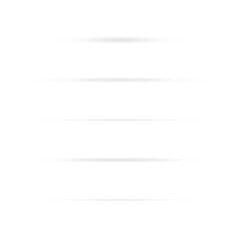 Obraz premium Set of realistic horizontal paper fold shadows and dividers for minimalist UI UX design and digital mockups