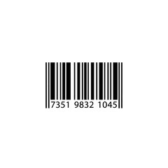Minimalist vector barcode graphic for product identification and inventory management. Ideal for retail, e-commerce, digital scanning, and efficient supply chain operations