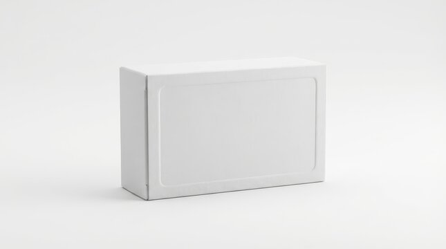 White bar of soap on a clean white background